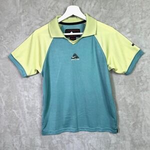 Rare Vintage Nike ACG Dri-Fit Color Block Polo Shirt M Made in USA Y2K Gorpcore